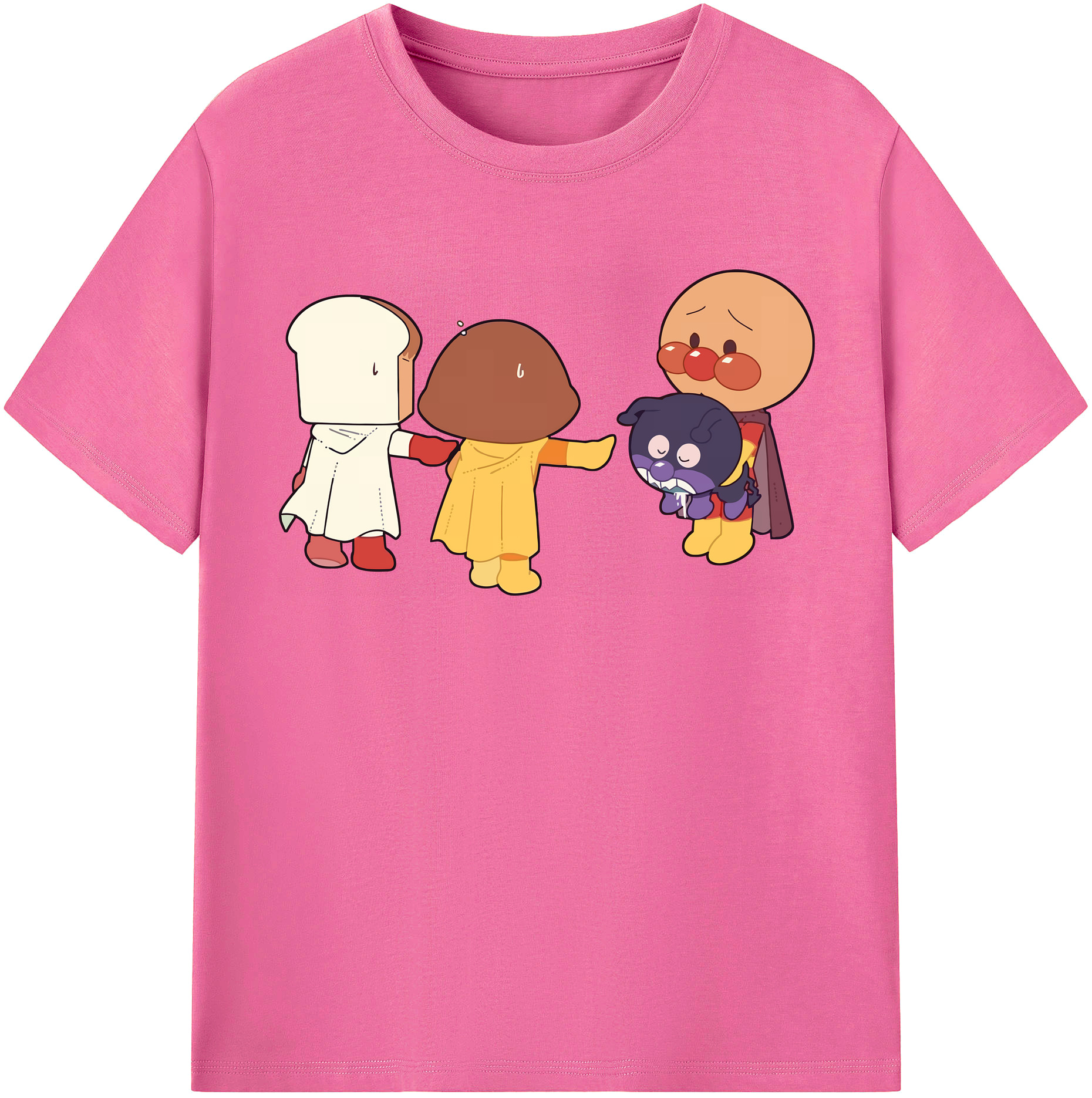 （画像用） アンパンマン Anpanman レディースカジュアルプリントTシャツ（綿100％）